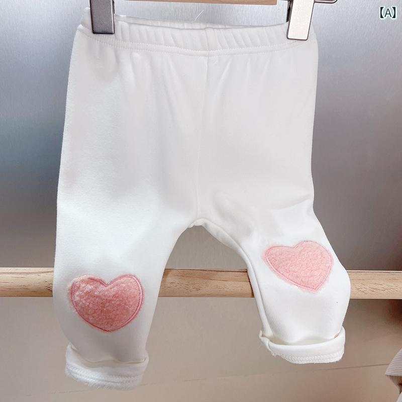 ベビー服 パンツ ズボン フリース 裏起毛 暖かい 女児 秋冬 かわいい キュート ギフト ベビー品 子供服