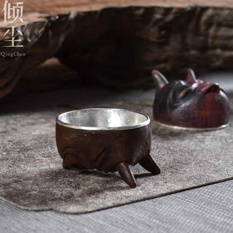 茶道具 紅茶優勝杯 水呑み 卓上 茶の葉 食器 雑貨 小物 かざり付ける品 配膳品 御先棒 レトロ
