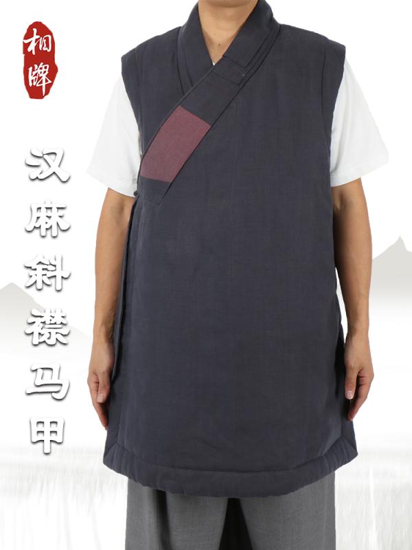 ベスト 僧侶服 ショート丈 冬 しわ防止加工 麻 レジャー 暖かい 僧侶服 メンズ レディース メンズ レディース兼