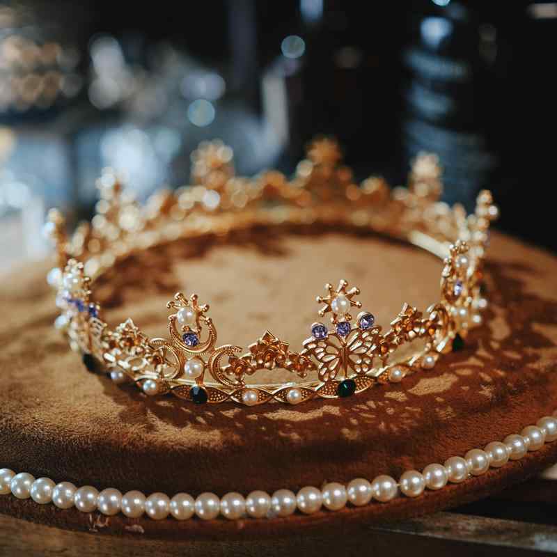 ティアラ クラウン 王冠 ジュエリー 花嫁 誕生日 ヘアアクセサリー 髪飾り カチューシャ 魅惑 ウェディング 大人 レディース 大人式 エレガント 結婚式 アクセサリー 頭飾り 撮影 小道具 レディース 5,459円