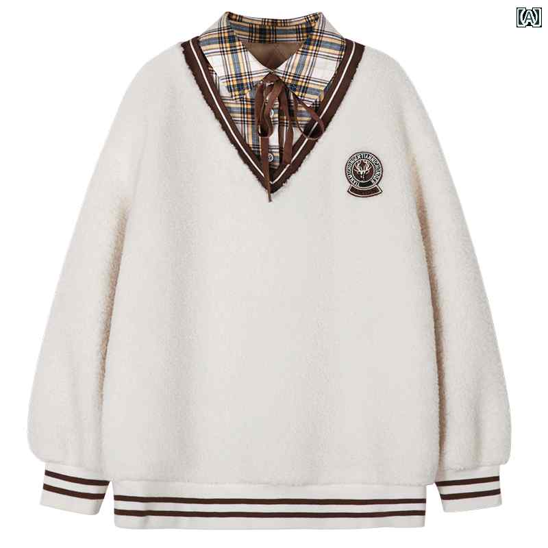 トレーナー スウェットシャツ 裏起毛 秋冬 長袖 厚手 カジュアル 学生 ショッピング ホームウェア ガール レディース|セキュアデポ