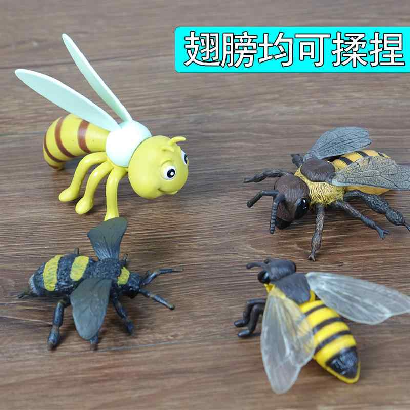 ハチ 昆虫 フィギュア 模型 おもちゃ ホビー 自然 人形 コレクション インテリア ミニチュア リアル 蜂 チック ビー 子供 教育 ギフト