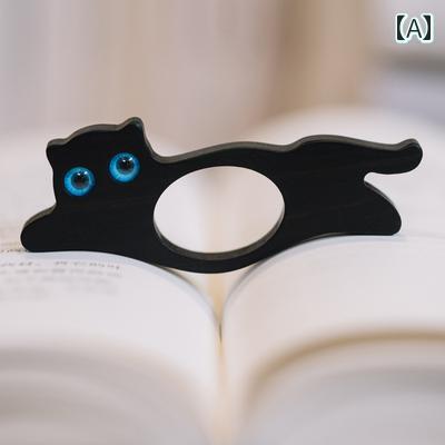 読書 ブックホルダー かわいい ペット 猫型 片手 便利グッツ 手軽 生活改良 キツネ型 ブタ リーディングリング