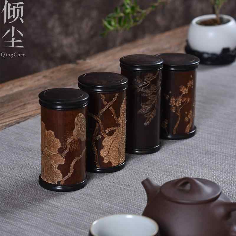 茶道具 収納ボックス お茶入れ トレイ 手彫り 竹 雑貨 小物 装飾品 配膳品 テーブルセンター アンティーク 道具 レトロ コレクション|セキュアデポ
