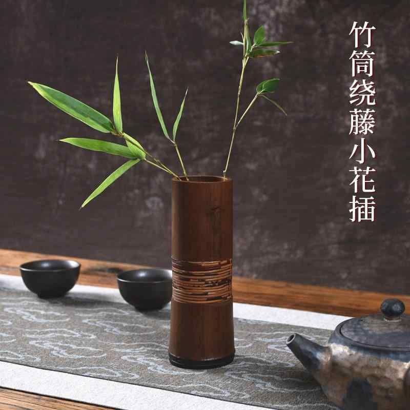 インテリア 花瓶 竹 管 雑貨 小物 装飾品 アンティーク テーブル フラワー アレンジメント 小さめ 道具 レトロ コレクション