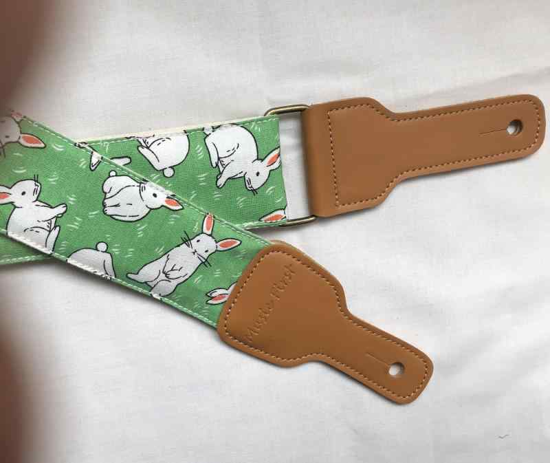 ウサギ ギターストラップ エレキギターストラップ ギターベルト ショルダーストラップ