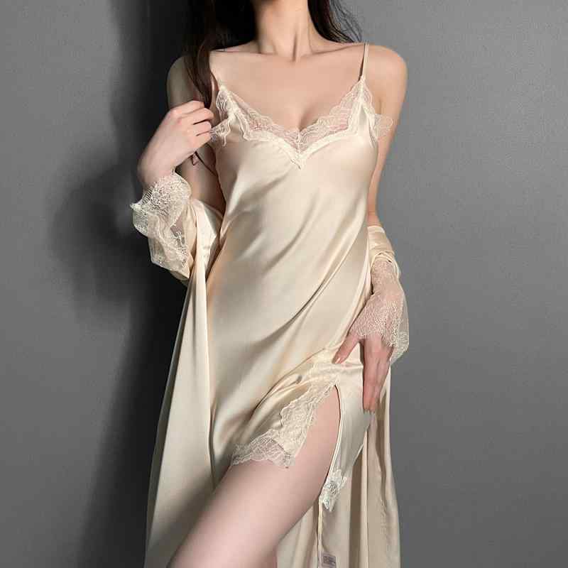 ベビードール ランジェリー パジャマ レディース 春夏秋 セクシー かわいい 魅惑 魅惑 薄手 レース 無地 ひんやり 涼しい 快適 キャミソール ネグリジェ 2ピース セット