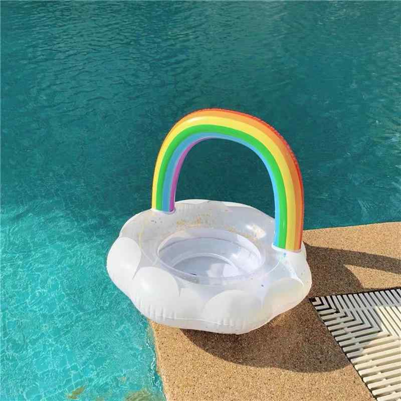 キッズ ベビー 浮き輪 水着 水泳リング 子供 虹 雲 浮き輪 リング ベビー かわいい 赤ちゃん 水泳品 海水浴 プール 水遊び