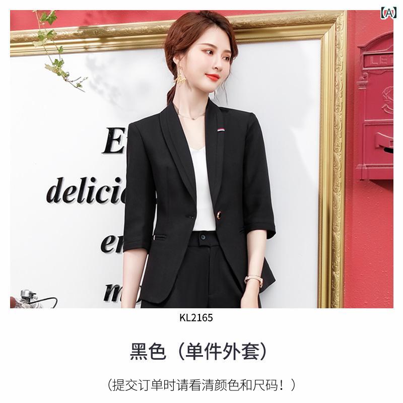 春夏 レディース 七分袖ジャケット ショートパンツ おしゃれ きれいめ 上品 豪華感 細見え アップ 通勤 仕事 オフィス 二次会 女子会 フォーマル 面談 参観日 韓国
