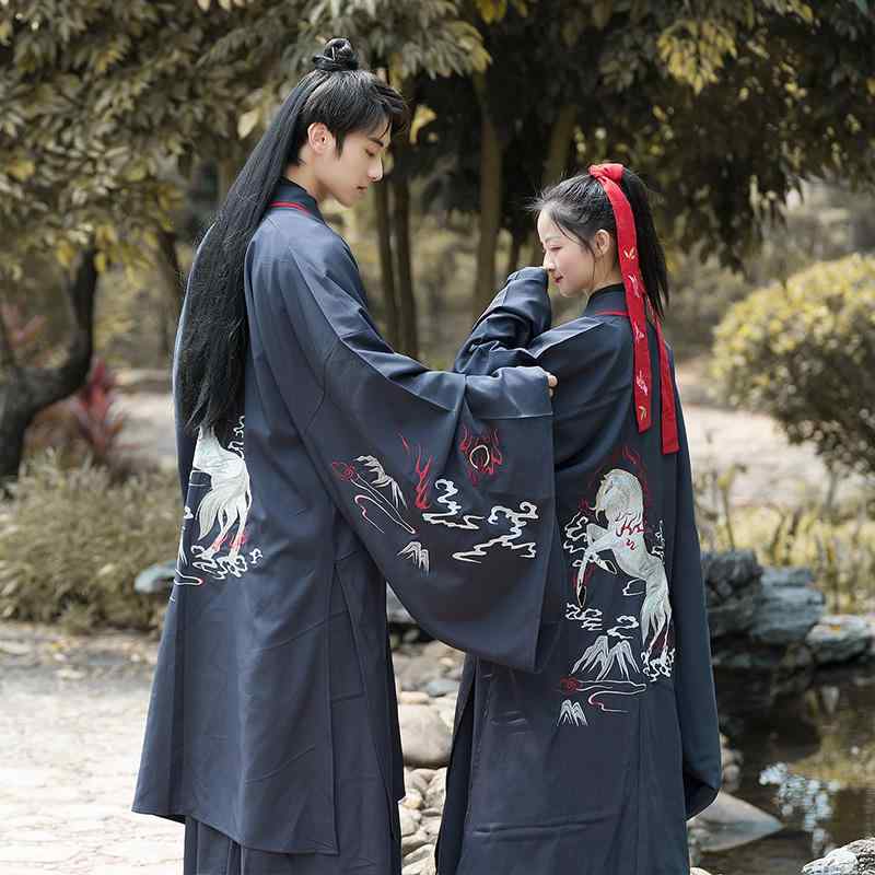 剣士 コスプレ 舞台衣装 メンズ レディース メンズ レディース 綿 馬 刺繍 マント 大きめサイズ 漢服 長袖シャツ メンズ レディース 衣装 セット 学生 パフォーマンス 服