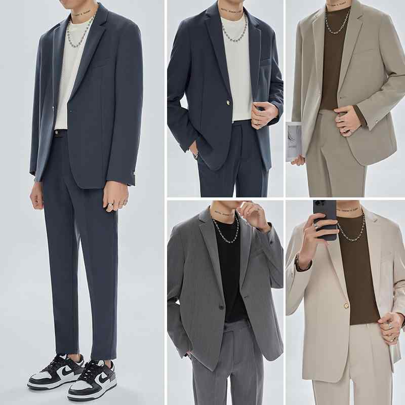 メンズ 今めかしい 成人男性服 背広 心地好い  背広 ゆったり 韓国 春 軽さ 成年者 背広 上衣 かっこいい かっこ良い 商行為 華燭の典