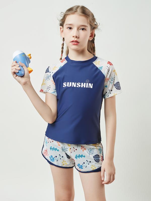 女の子 水着 キッズ ベビー スイムウエア ラッシュガード 子供 レディース ビッグ ボーイ セパレート 胸パッド 学生 日焼け防止 水泳品 海水浴 プール 水遊び｜セキュアデポ
