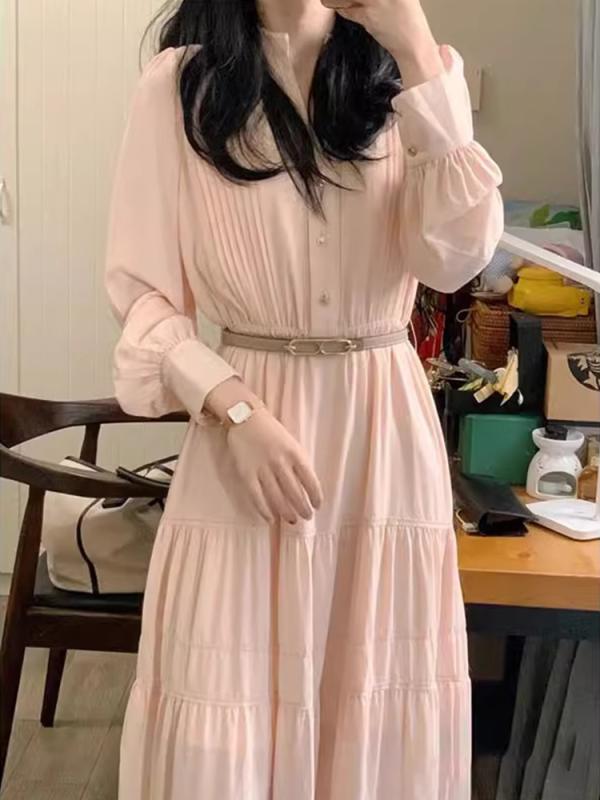 ワンピース きれいめ 上品 ロングワンピース きれいめ 上品 長袖 ゆったり お食事 レセプション ママ友 レディース|セキュアデポ