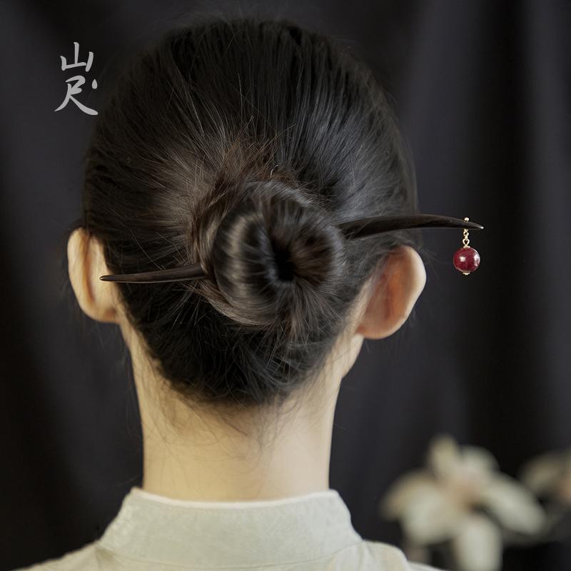 かんざし レトロ ヘアアクセサリー ヘアピン レディース 頭飾り 髪飾り アクセサリー ファッション チャイナ風 中国風 木材 レトロ