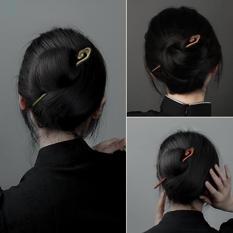 ヘアアクセサリー かんざし ヘアピン 中華風 アップヘア 木 頭 髪飾り 髪留め 大人式 母の日 ギフト レトロ おしゃれ 簪 レトロ レディース シンプル クラシカルモダン 装飾品 撮影 小道具 レディース