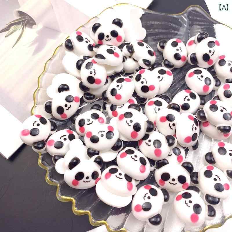 DIY アクセサリー ジュエリー 材料 パーツ パンダ パッチ 素材 小さめ 装飾品 手芸 工芸
