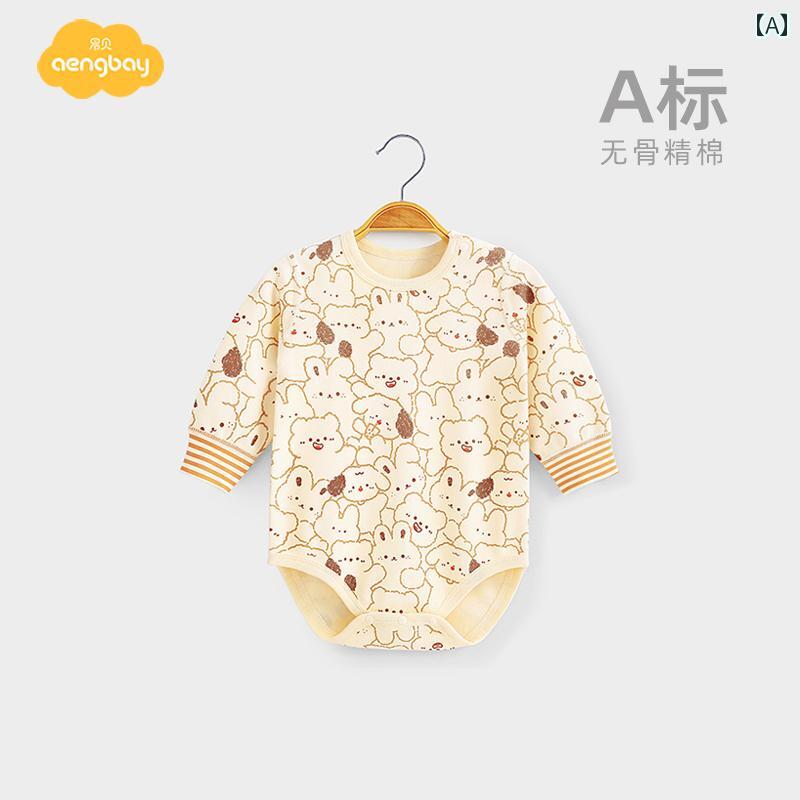 ベビー ロンパース 新生児 赤ちゃん 服 ジャンプスーツ メンズ レディース兼 コットン カバーオール 長袖 パジャマ ワンピース インナー 肌着
