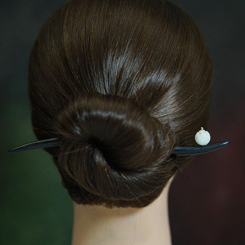 ヘアヘアアクセサリー かんざし ヘアピン 木 頭 髪飾り 花柄 白玉 黒檀 髪留め 大人式 母の日 ギフト レトロ おしゃれ モダン レトロ レディース シンプル ナチュラル 装飾品 撮影 小道具 レディース｜セキュアデポ