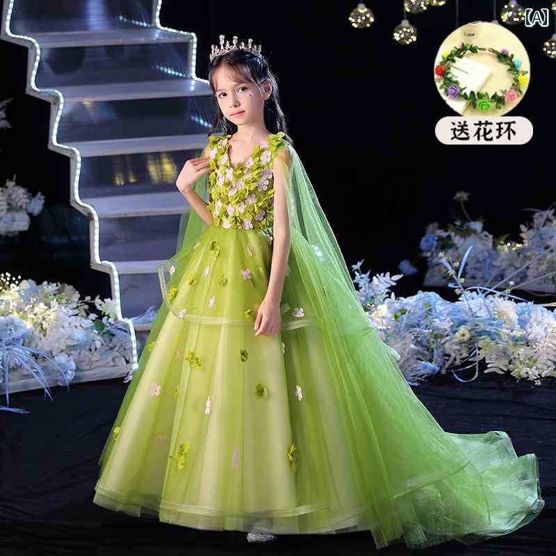 キッズ パーティードレス ジュニア ファッション 女の子 子供服 ガール 豪華感 かわいい プリンセス フラワーガール イベント 結婚式 誕生会 衣装 発表会|セキュアデポ