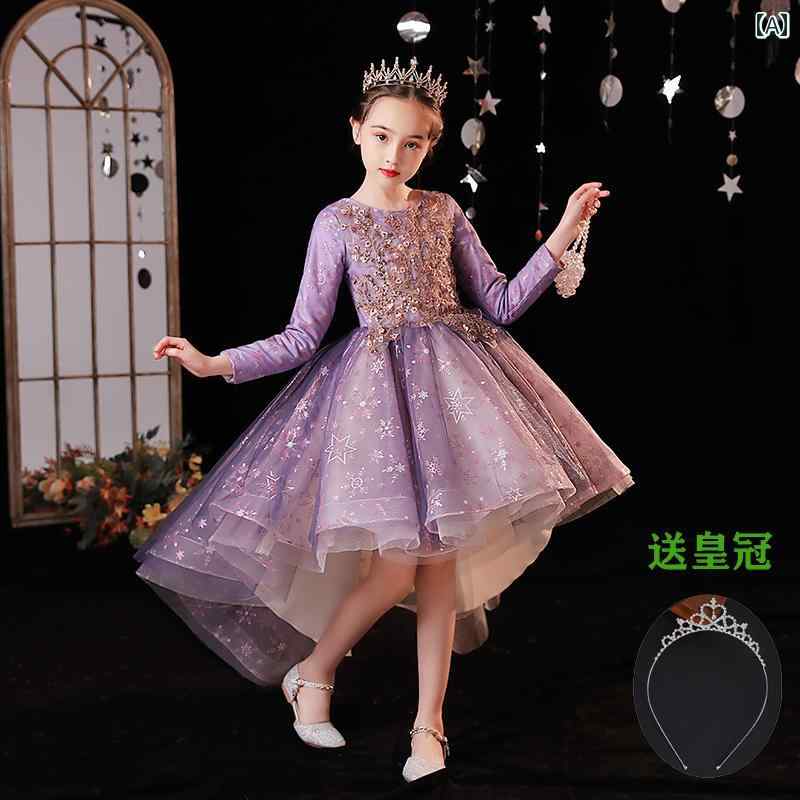 フラワーガール ドレス キッズ ジュニア ファッション 女の子 子供服 ガール 豪華感 かわいい プリンセス イベント 結婚式 パーティー 衣装 発表会 誕生会