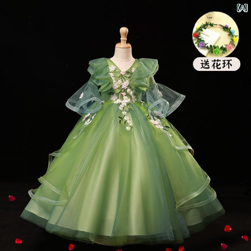 フラワーガール ドレス キッズ ジュニア ファッション 女の子 子供服 ガール 豪華感 かわいい プリンセス イベント 結婚式 パーティー 衣装 発表会 誕生会 8,813円