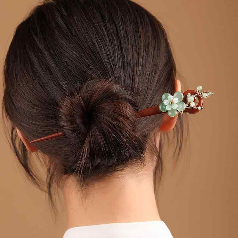 ヘアアクセサリー かんざし ヘアピン 木 頭 髪飾り 髪留め 両面 手工 魅惑 ギフト レトロ おしゃれ レトロ レディース シンプル 大人式 母の日 クラシックモダン 装飾品 撮影 小道具 レディース｜セキュアデポ 8,659円