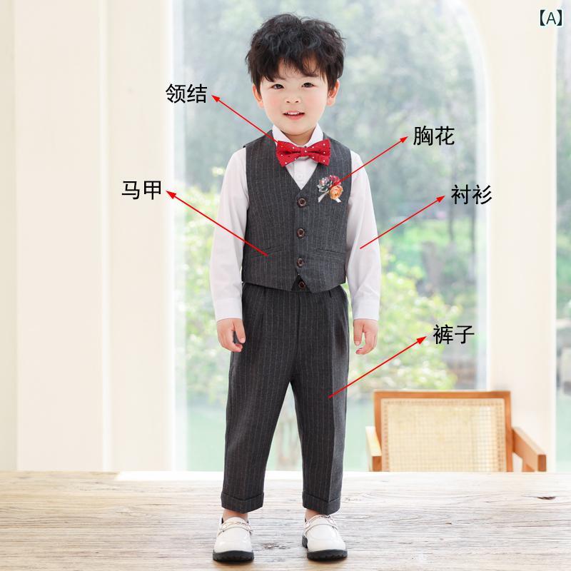 ベビー キッズ フォーマル スーツ ジュニア ファッション 男の子 セットアップ スーツ ドレス スタイリッシュ 英国風 フラワーボーイ ウェディング 子供 発表会
