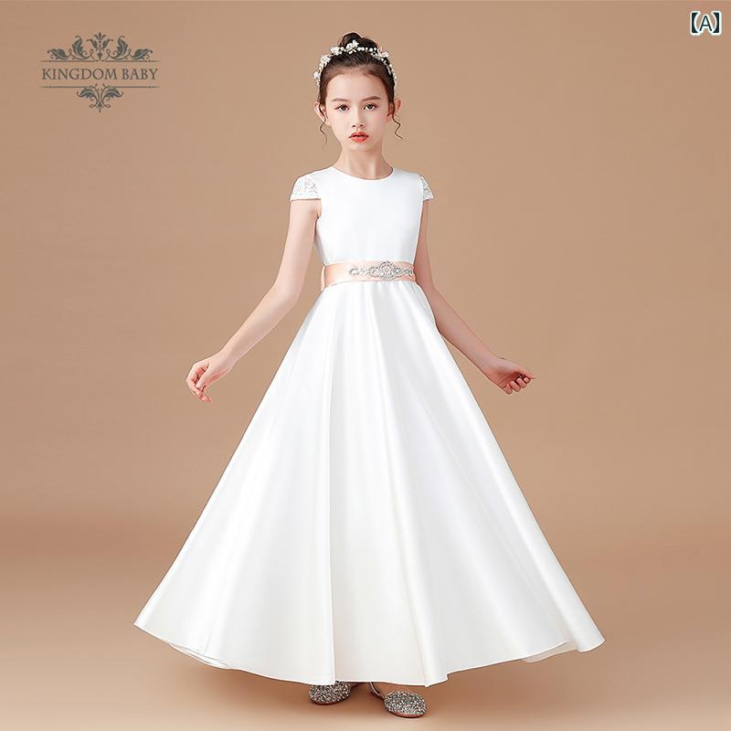 キッズ パーティードレス ジュニア ファッション 女の子 子供 ドレス 豪華 フラワーガール 発表会 ウエディング パフォーマンス 衣装｜セキュアデポ