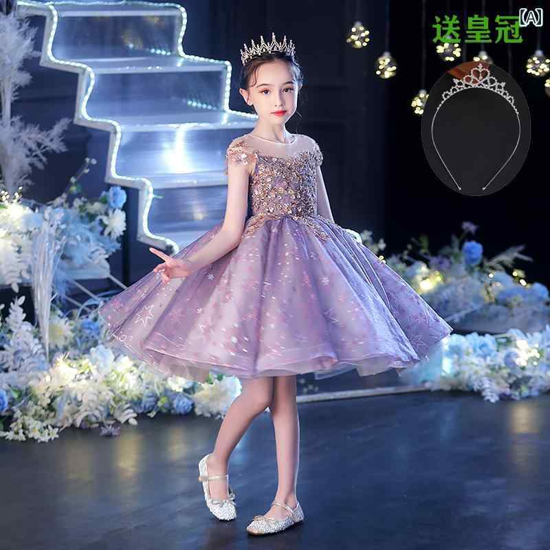 キッズ パーティードレス ジュニア ファッション 女の子 子供服 ガール 豪華感 かわいい プリンセス フラワーガール イベント 結婚式 誕生会 衣装 発表会|セキュアデポ
