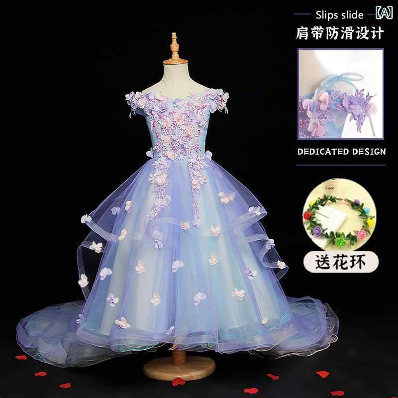 キッズ パーティードレス ジュニア ファッション 女の子 子供服 ガール 豪華感 かわいい プリンセス フラワーガール イベント 結婚式 誕生会 衣装 発表会|セキュアデポ