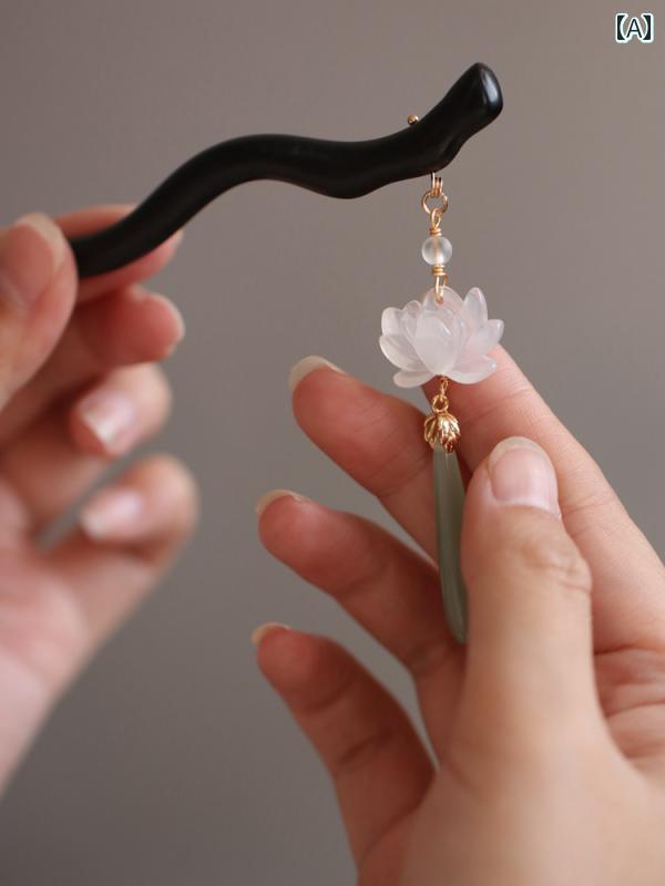 かんざし レディース ヘアアクセサリー 簪 エスニック 髪飾り チャイナ風 茶師服 ボールヘッド レディース アンティーク 白檀