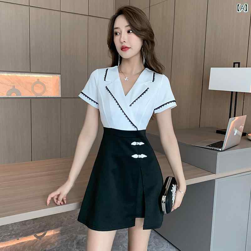 エステ 美容サロン 制服 レディース レディース ユニフォーム スーツ スパ マッサージ セラピスト フロント リラックス ヘルスケア 黒 ピンク フェミニン ステッチ 清潔感