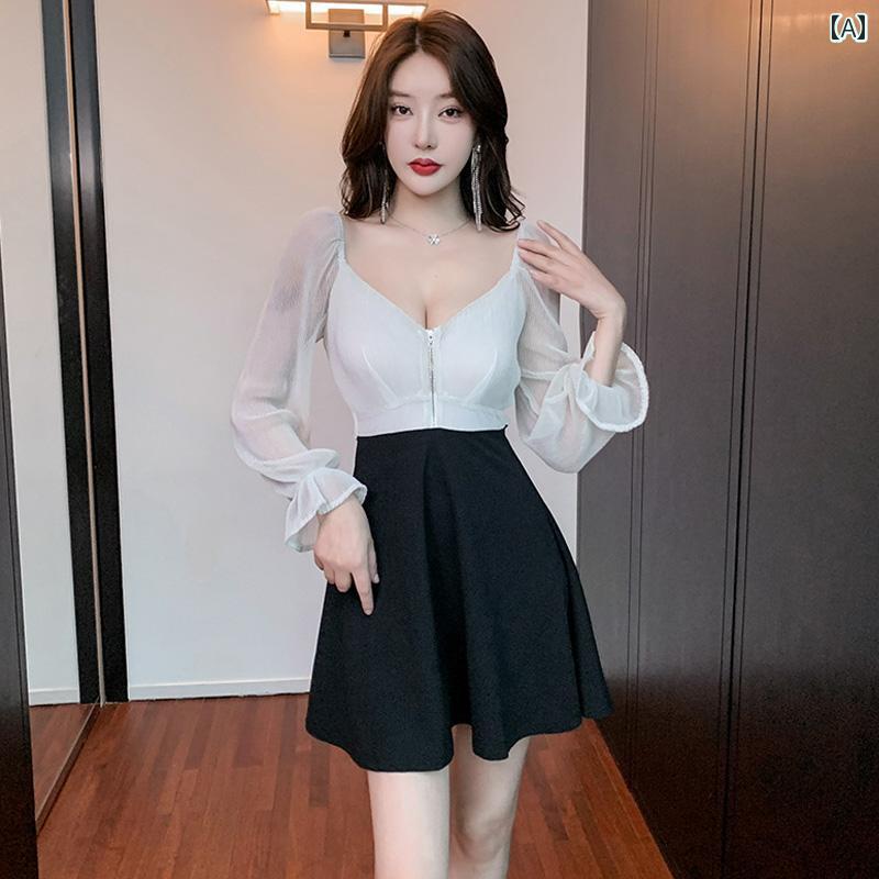 キャバドレス 制服 ユニフォーム セクシー タイト スリム ミニスカート ワンピース ラウンジ キャバ ナイトアウト 接客 パーティー レディース