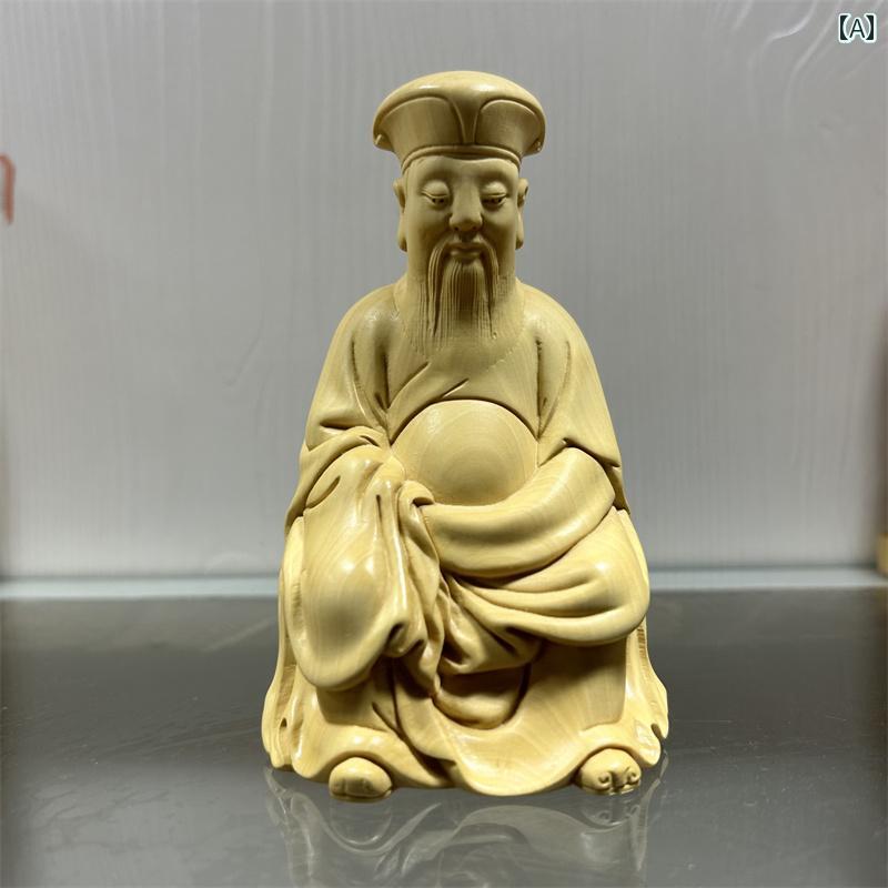 財神 飾りつけ 木 仏具 神具 室内装飾 見せびらかす レトロ 小物 工芸 縁起物 刻みつける 菩薩 仏像 釈迦牟尼 瀬戸もの風