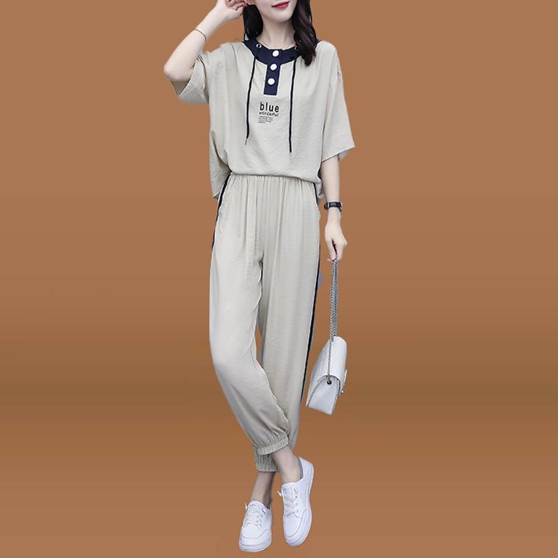 レディース ファッション セットアップ トップス セット パンツ ズボン ショート ロング ひんやり 涼しい 快適 速乾 スリム フィット スポーツ レジャー カジュアル 夏 レディース｜セキュアデポ