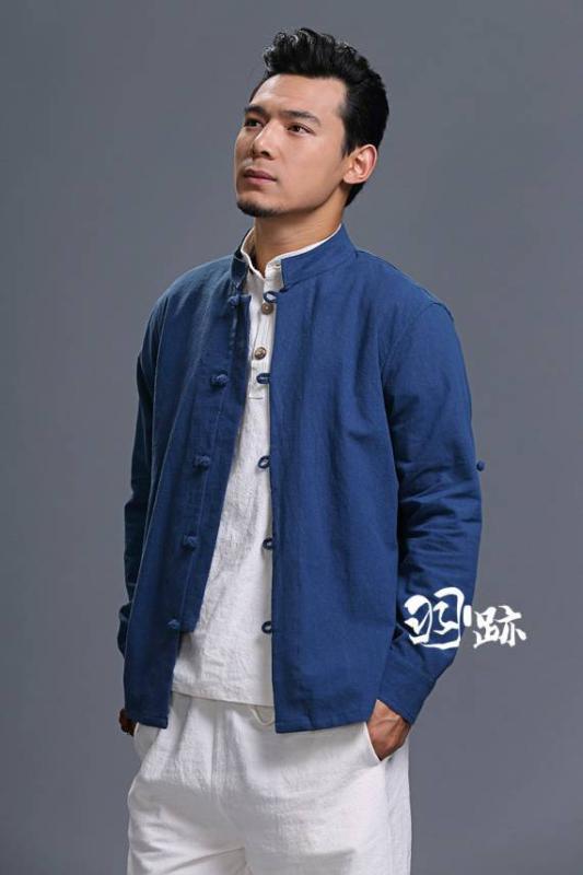 上衣 メンズ 唐 背広 ジレー 中国 上着 背広 若若しい 中国 レトロ 中華風 レコード盤 名取り草 照明ランプ色つや リネン