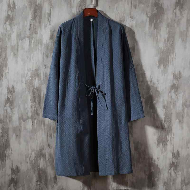厚地の外套 メンズ 中華風 綿 リネン 唐 背広 漢服 思い入れる 背広 中華風 エスニック レトロ 御召しもの マント リネン 化粧着