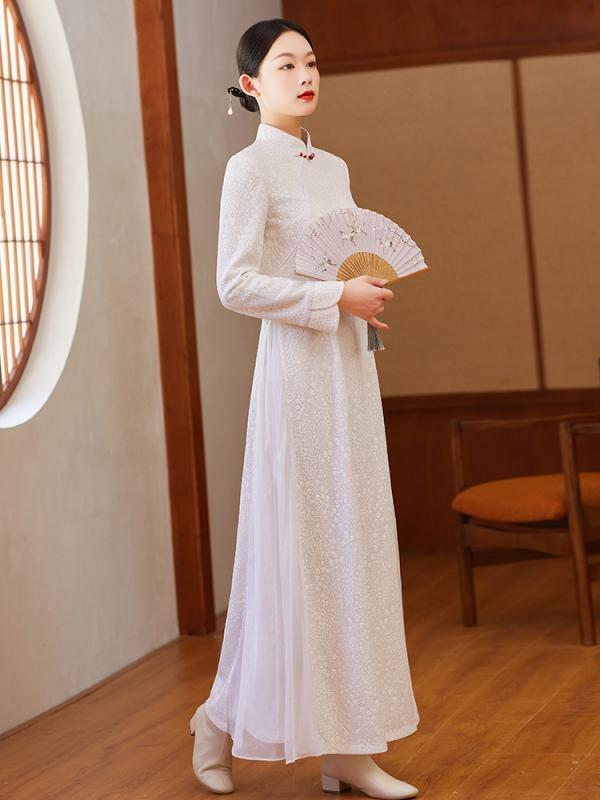 御召しもの 秋 中華風 読みもの 工芸 レトロ 漢服 スピード競技 茶師服 中華風 瀬戸もの 思い入れる服 御上さん服