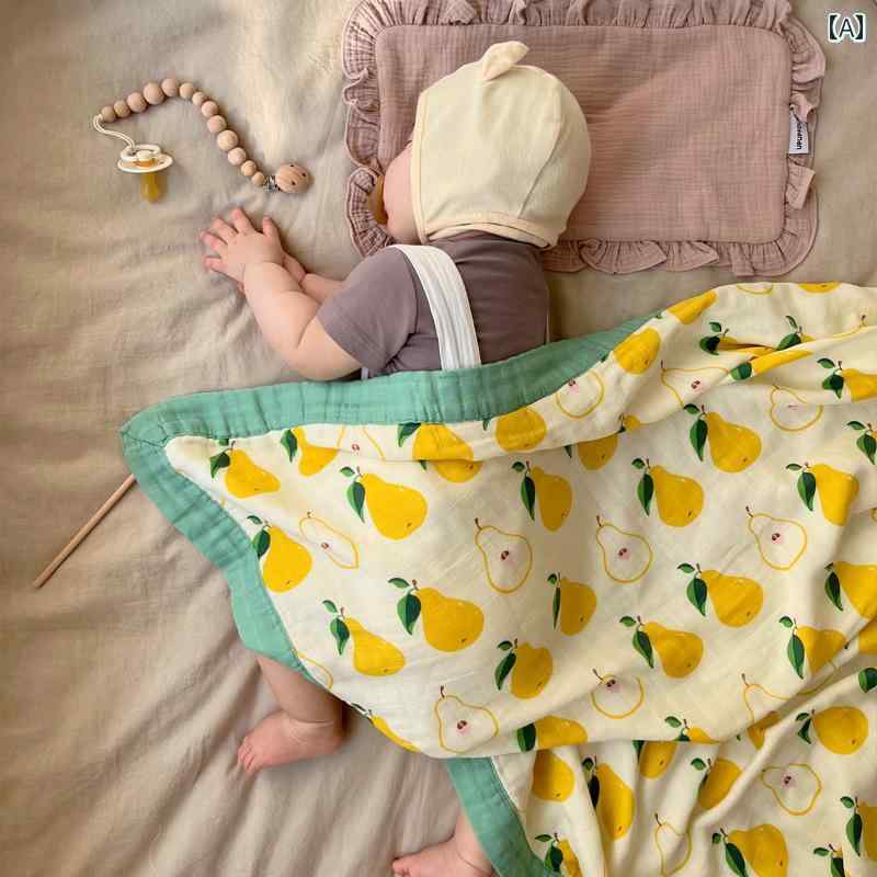 ガーゼ ブランケット タオル 肌掛け シンプル カジュアル かわいい ベビー 赤ちゃん 出産祝い キッズ 乳幼児 子供 男の子 女の子 春夏