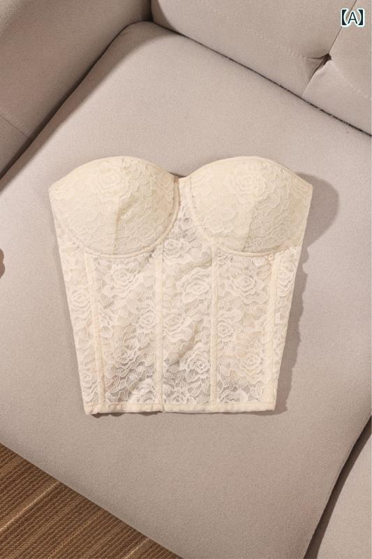 レディース レース ビスチェ モテ服 キャミソール 上品 レイヤード おしゃれ スタイリッシュ 韓国 イベント フェス 日常着 ダンス レジャー デート アップ