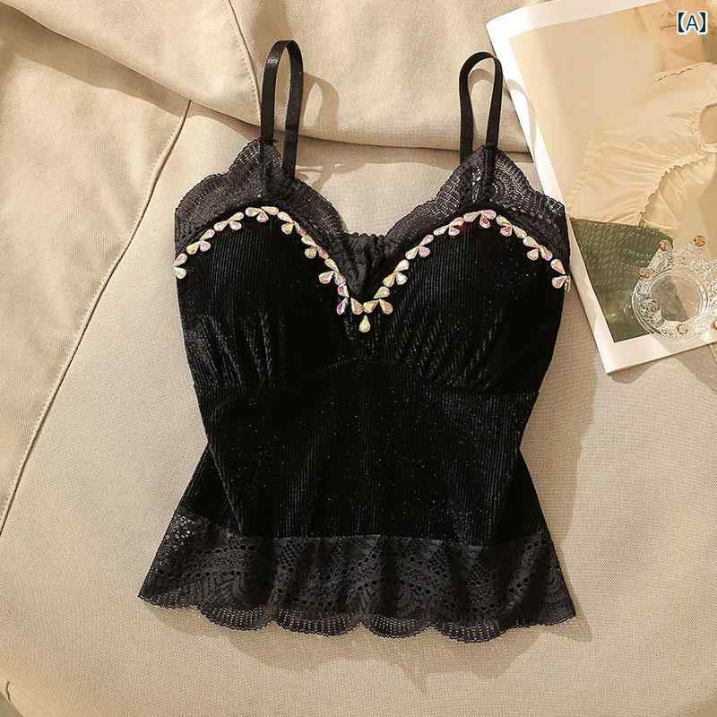 レディース レース キャミソール モテ服 トップス セクシー レイヤード スタイリッシュ おしゃれ 女の子 韓国 イベント フェス レジャー デート アップ