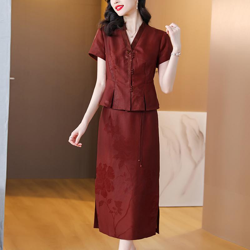 レディース ファッション セットアップ カジュアル 普段使い 婦人服 マザーズ 上品 ツーピース 女性 夏 ファッション ハイエンド 桑 大きいサイズ スーツ 女性|セキュアデポ