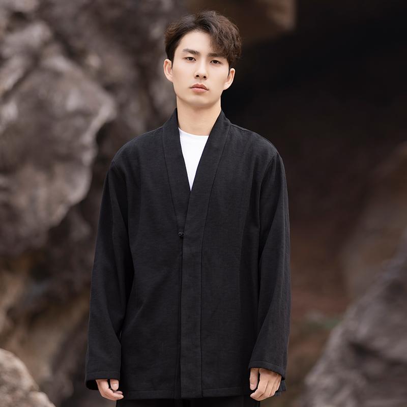 トップス 上衣 武術着 功夫 太極拳 メンズ チャイニーズ 表現スタイル 天鵞絨 韓服 冬 成人男性服 レトロ 心地好い 唐装 エスニック