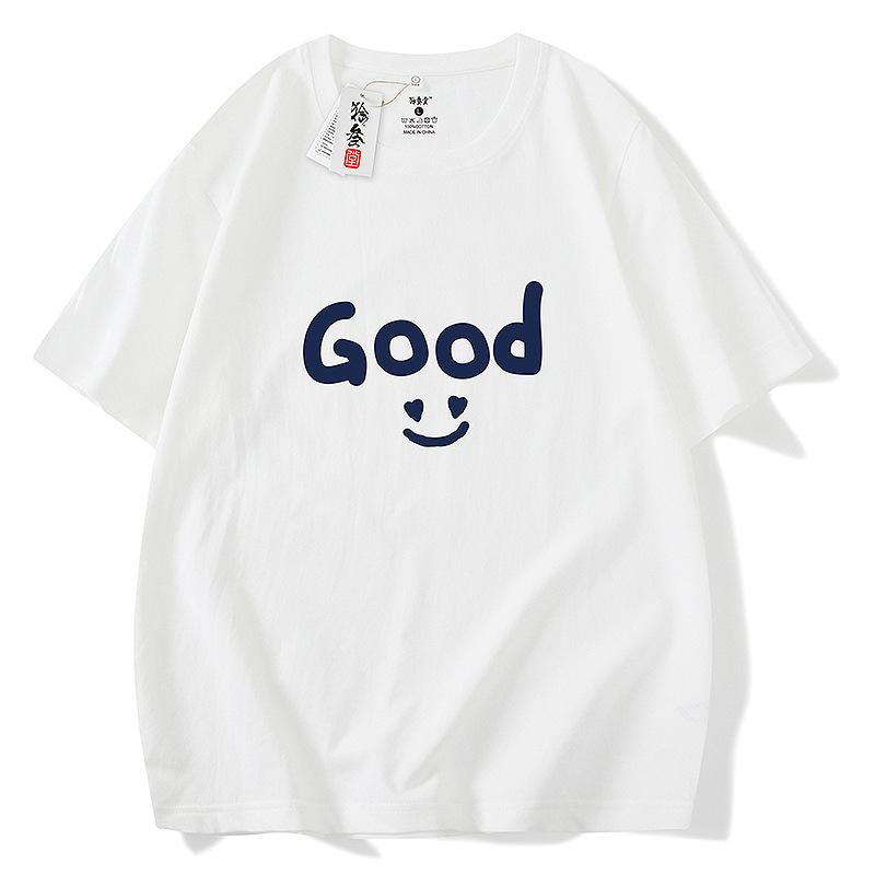 トップス シャツ Tシャツ かっこいい メンズ アメカジ インボーイズ 笑顔 半袖 レター プリント 若々しい 個性 カップル 着用