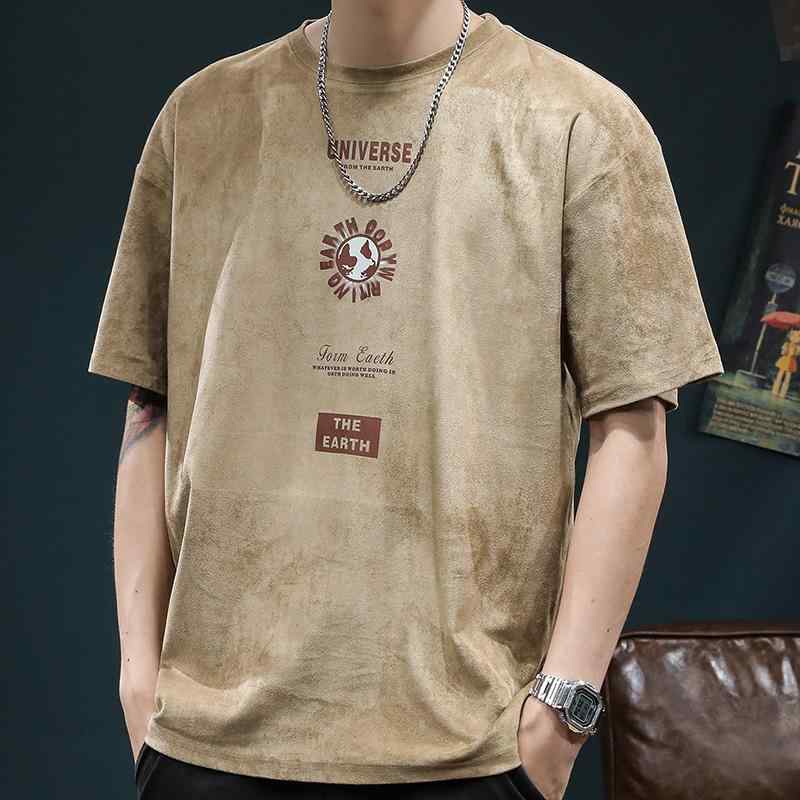 トップス シャツ Tシャツ メンズ アメリカン カジュアル ヘビー スエード 半袖 男性用 夏 半袖非 アイロン 服