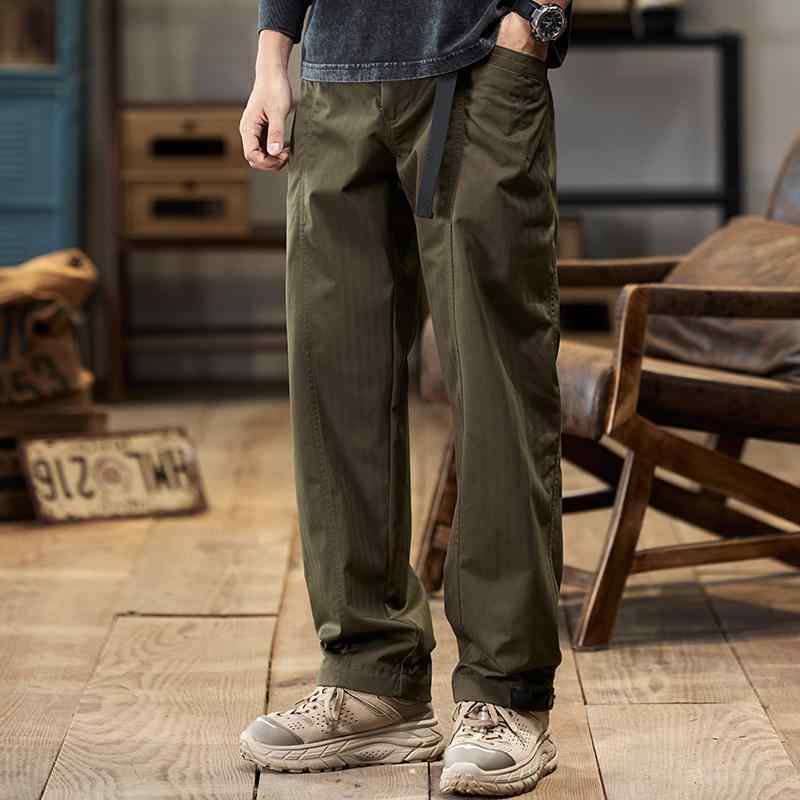 パンツ メンズ カジュアル アウトドア 秋 アメリカ ストリート 機能性 ワークウェア 作業 ズボン ストレート アウトドア 防水 登山