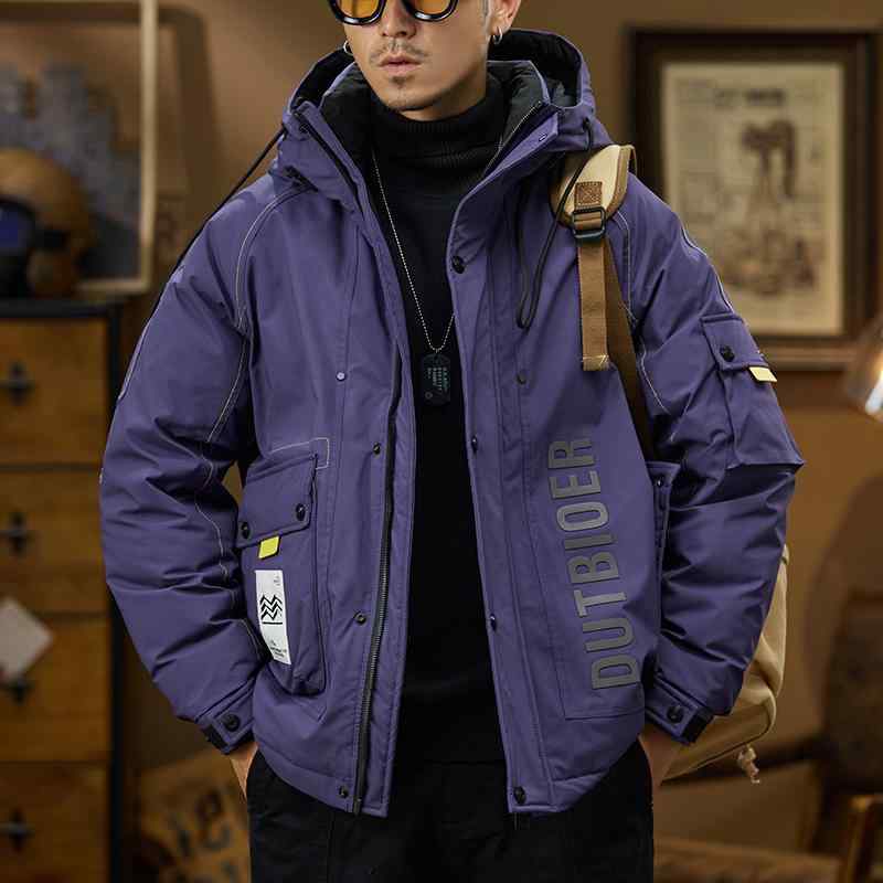 ジャケット メンズ ハイエンド ダウン 冬 厚手 アウトドア 登山 アメリカ フード付き 機能性 ワークウェア 男性用