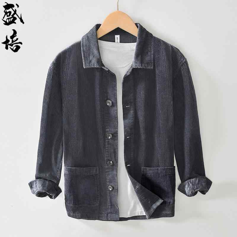 トップス プルオーバー 上衣 プルオーバー 上衣 メンズ 爽か 分かりやすい レトロ コール天 心地好い 馬鹿でかい大きさ 烏兎 トップス 御父っつぁん
