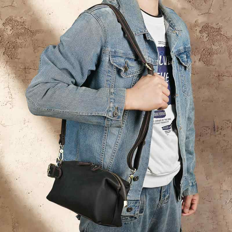 バッグ クラッチバッグ レザー メンズバッグ レトロ 革 トイレ ショルダー クロス ボディ トップ レイヤー 収納袋