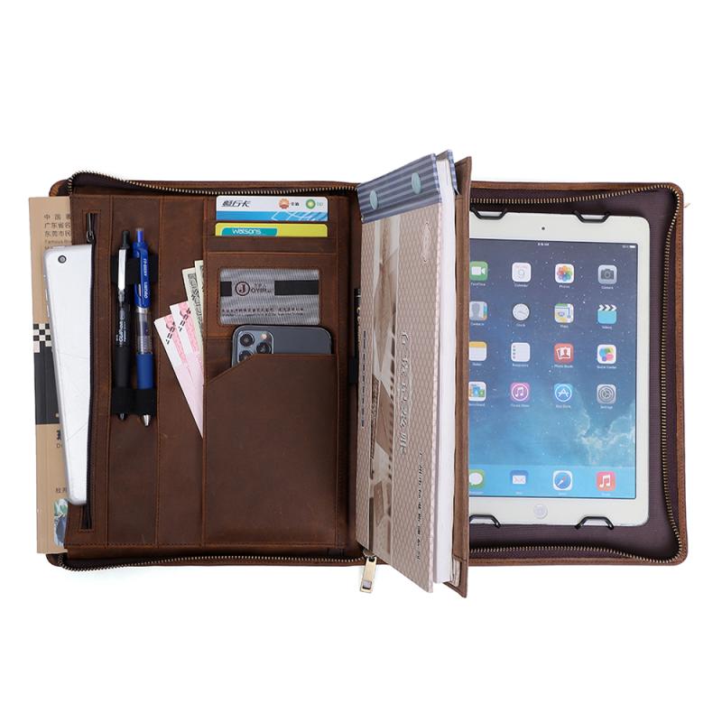 バッグ タブレットケース レザー ラップ トップ クラッチ 保護 ケース 多機能 レトロ 革 iPad 保護 ケース ペン スロット｜セキュアデポ